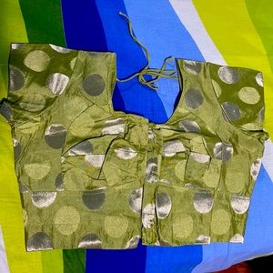 Brand new but they’re is no tag. It’s small for me, sea green with sliver polka